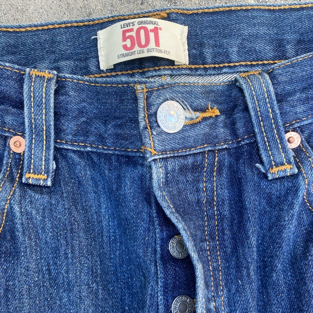 Original Levis 501 Straight Leg Jeans